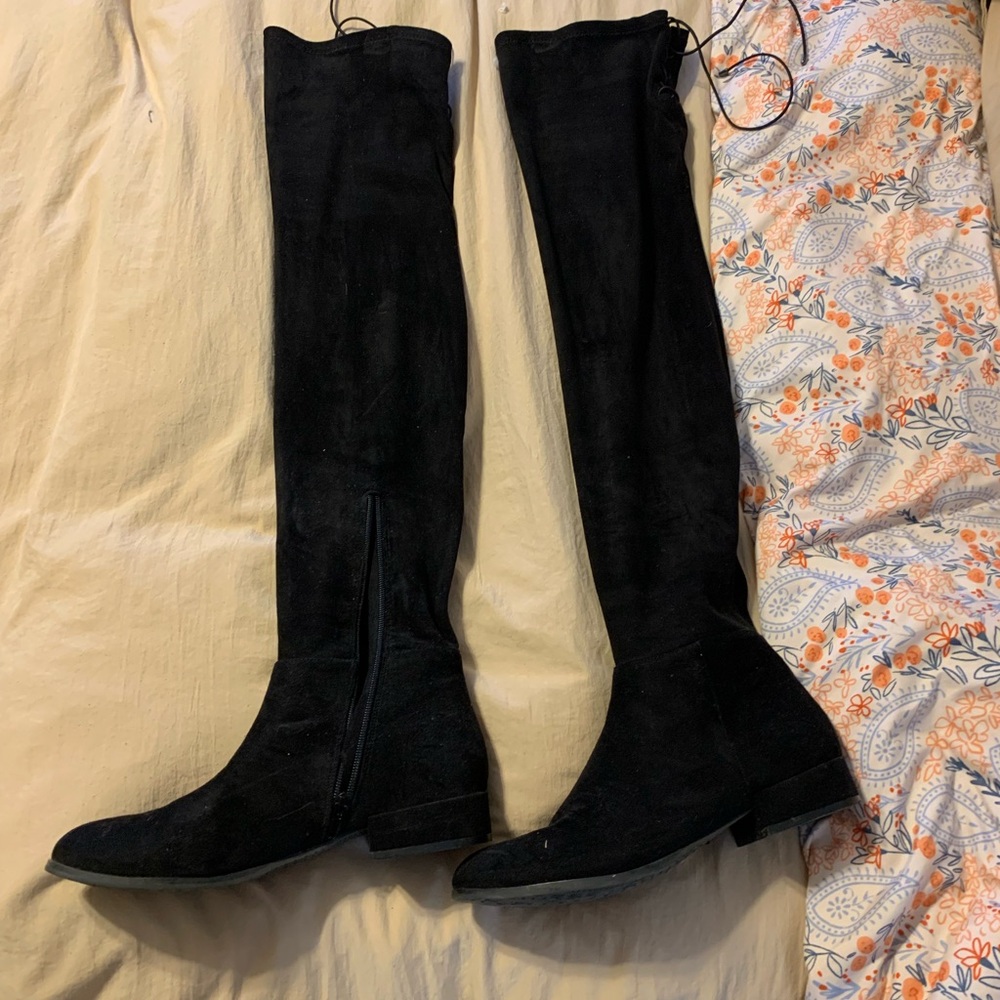 Black Over-the-Knee Women's Boots